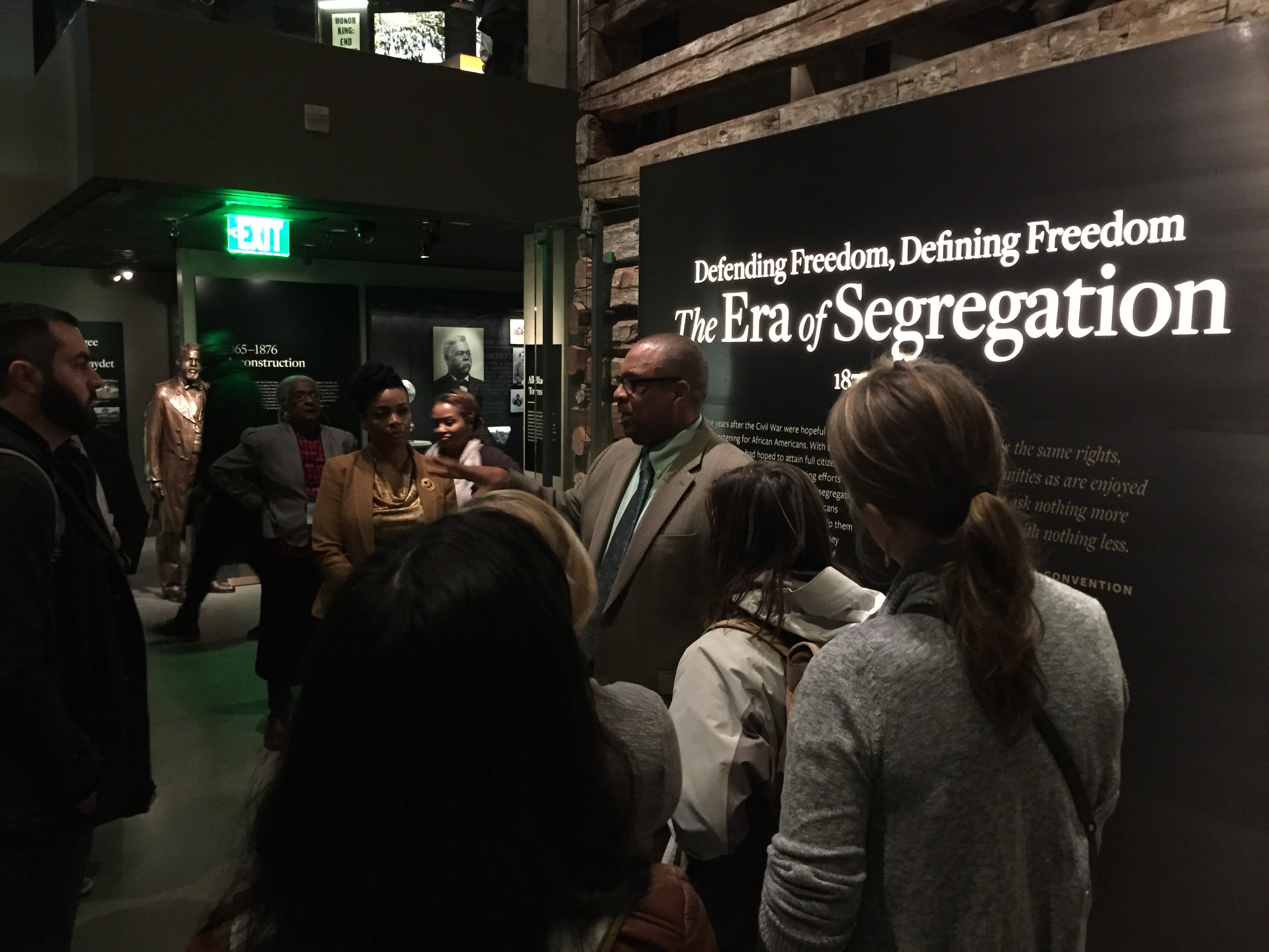 Historical Documentary students with curator Rex Ellis