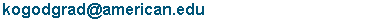 Send email to Kogod Graduate Admissions