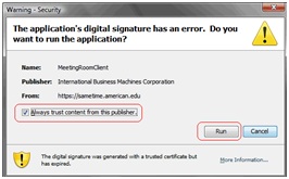 sametime cert