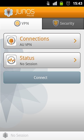 Android Main Screen Connect
