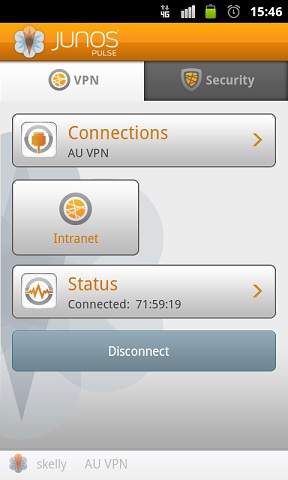 Android Main Screen Disconnect