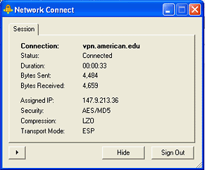 VPN Firefox Connection Screen
