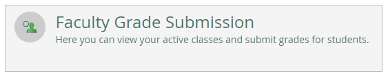Image of Faculty Grade Submission section
