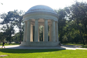World War I Memorial (a white marble gazebo)
