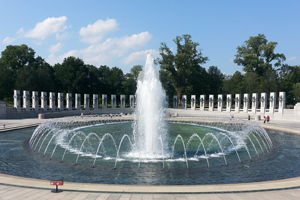 World War II Memorial (a large fountain)