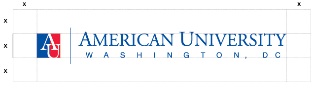 au logo horizontal with spacing squares around it au logo horizontal with spacing squares around it