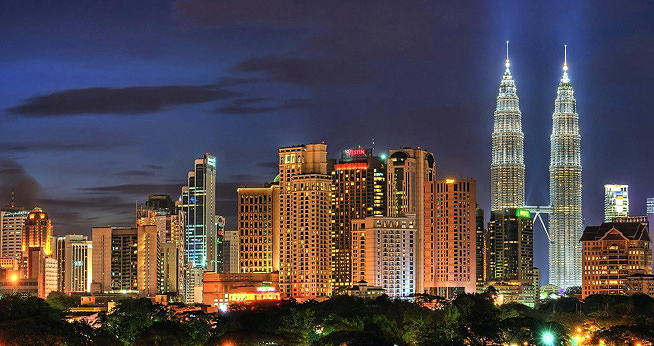 Kuala Lumpur at Night.