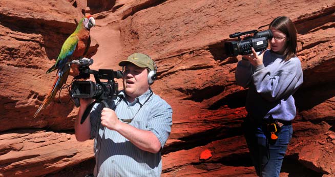 Joe Bohannon and Lauren DeAngelis film "A Place to Land", the thesis film that won DeAngelis a Bronze in the Documentary Category at the Student Academy Awards