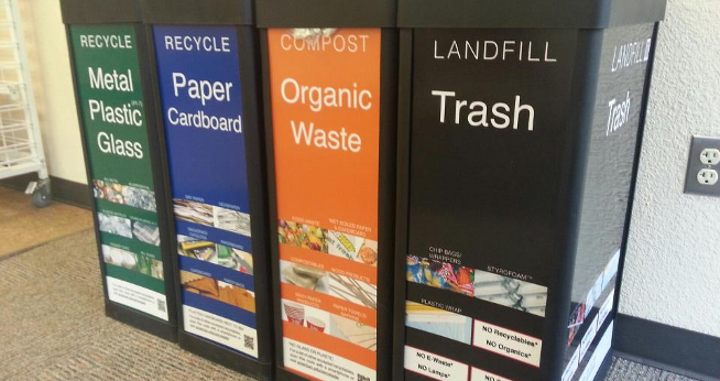 New waste bins on campus