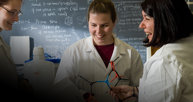 Researchers in a lab