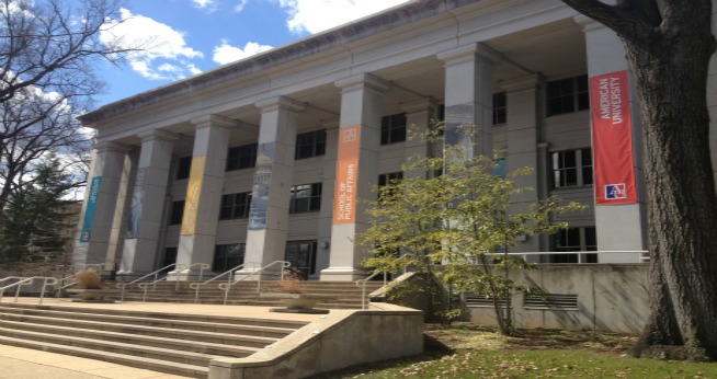 Photo of Ward Building from Nebraska Avenue.