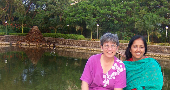 Professor Koenig with Professor Renu Modi