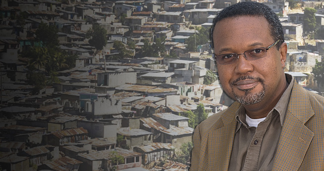 School of Public Affairs professor Rene Aubourg is teaching in his native Haiti