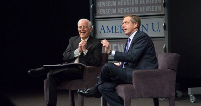Nick Clooney, host of the Reel Journalism series by SOC and the Newseum, invited NBC Nightly News anchor Brian Williams to discuss the movie "Absence of Malice."