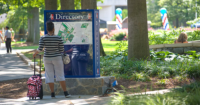 Information kiosk donated by the class of 2006.