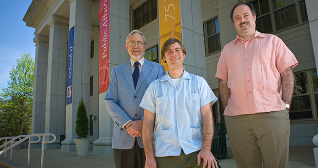 Dean William M. LeoGrande, Michael Danielson, and Professor Todd Eisenstadt