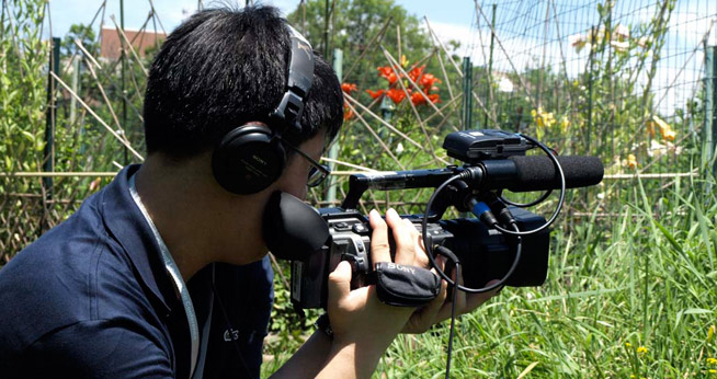 Students participating in the Discover the World of Communication program develop skills in video, animation, reporting and public communication