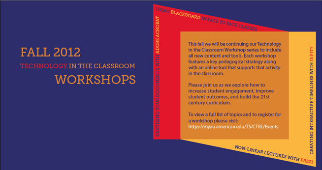 Fall 2012 Technology in the Classroom Workshops