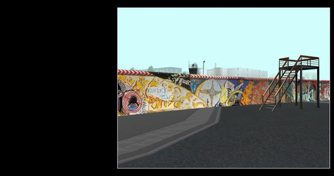 T+T, Virtuelle Mauer/ReConstructing the Wall—1980s Graffiti Art, 2008.&nbsp; <br />