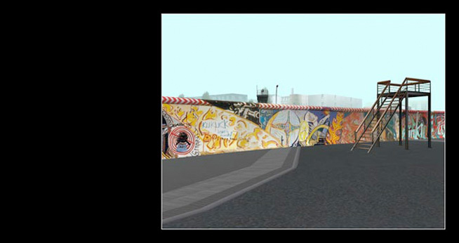 T+T, Virtuelle Mauer/ReConstructing the Wall—1980s Graffiti Art, 2008.&nbsp; <br />