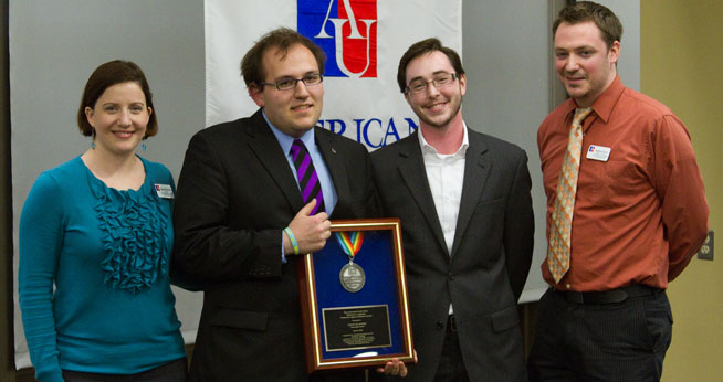 Tonei Glavinic wins GLBTA Resource Center's 2011 Schlegel Emerging Activist Award.