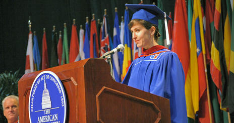Kat Aaron received her MA in Journalism at the 2009 American University School of Communication Commencement ceremony