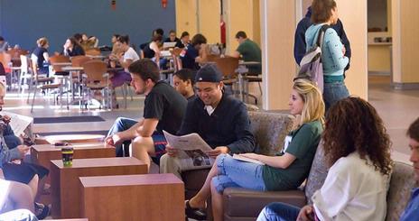 Students on the first floor of Mary Graydon.
