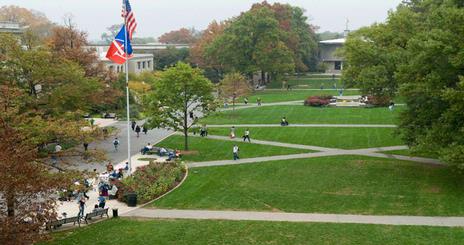 Aerial photo of the Quad