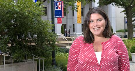 One of many outstanding AU faculty members featured in our Faculty on the Road programs, SPA professor Jennifer Lawless spoke to a group of NYC alumni, parents, and friends in March.