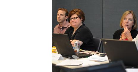 Students attending the training