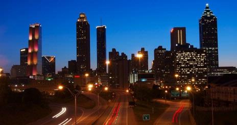 Atlanta, GA night skyline