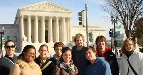 Honors Discount Tickets Photo of Students In Front Of Supreme Court