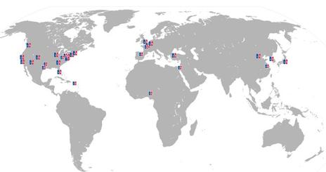 Updated map of where AU has alumni chapters