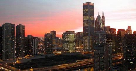 Chicago Skyline at Night