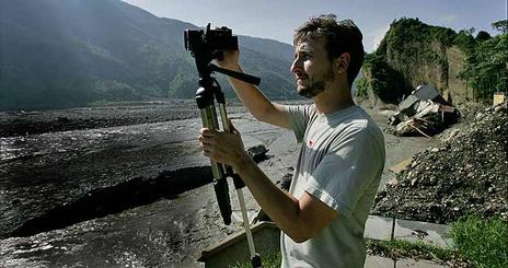 AU and the Associated Press awarded their first foreign internship to David Coffey, a journalism grad student. Photo by Wally Santana (AP)