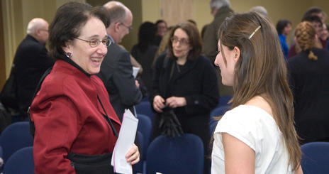 Photo of Honors Faculty and Student