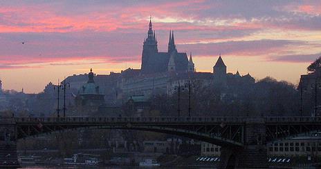 Prague cityscape, photo taken by a student traveling in the AU study abroad program