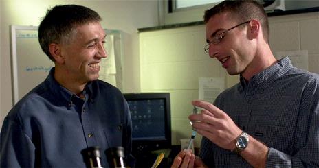 Professor Anthony Riley with colleague Gregory Busse
