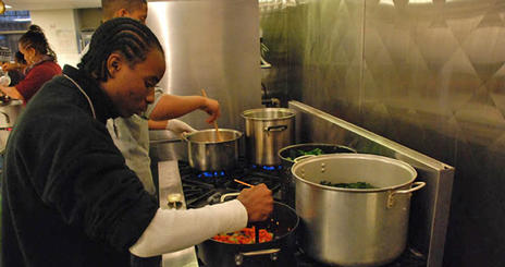 Students in the new course Unseen and Unheard: Documentary Storytelling in the Other Washington filmed non-profits such as Brainfood, shown, at work.