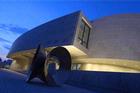 Museum exterior from Ward Circle, evening, image 1