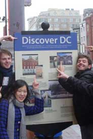 Students discovering DC and finding their way around the city.