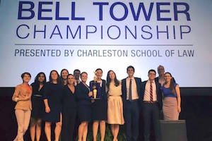 The AU Mock Trial team celebrates its 3rd Place finish in the National Championship competition.