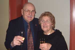 John Koutsandreas '50 and his wife.