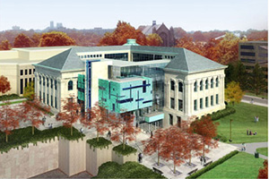 The new SOC building, aerial view