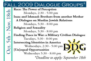 Dialogue Development Group Schedule: Fall 2009