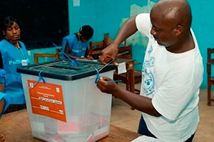 Following 14 years of war, Liberia has held two peaceful, democratic elections.