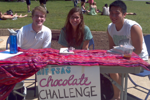 Fair Trade Student Association Tables during Earth Week 2012