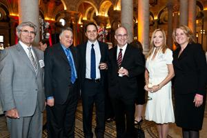 Howard Hoffman, Gary Abramson, Anton Fedyashin, Peter Starr, Susan Lehrman, and Alice Hill at Initiative for Russian Culture inaugural event at the Library of Congress (photo: Imagelink Photography).