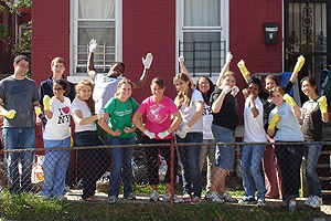 The Washington Initiative class volunteered for Hope and a Home.