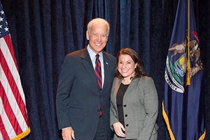 Karen Defillipi with Vice President Joe Biden